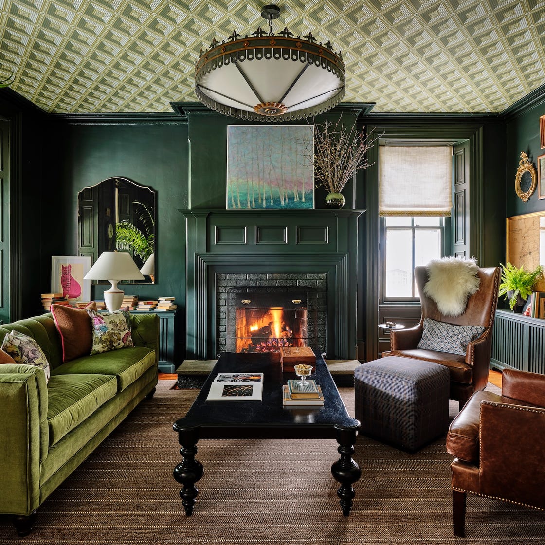 Scarci & Son accent wall wallpaper Columbus